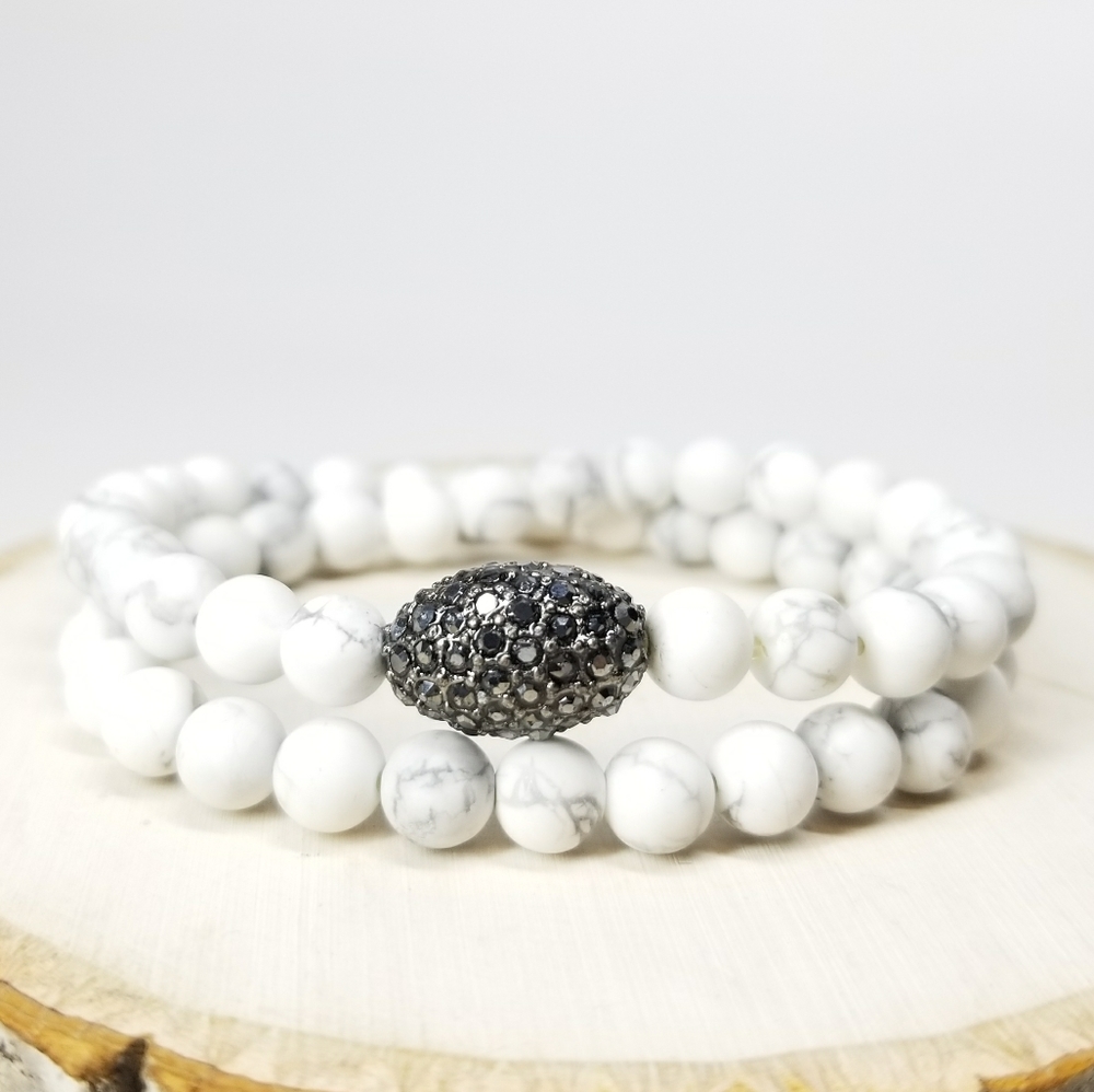 NEW Natural Stones Double Bracelet Choker